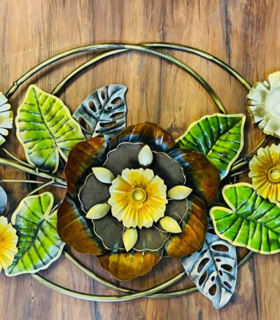 Rustic green floral decor