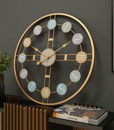 Metal wall clock 8