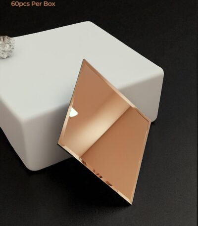 Glass tiles diamond rosegold