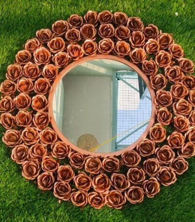 Rose design Metal Mirror