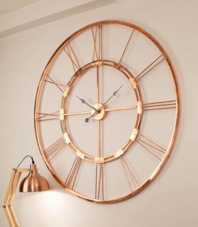 Metal clock rosegold