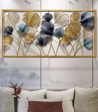 metallic wall decor