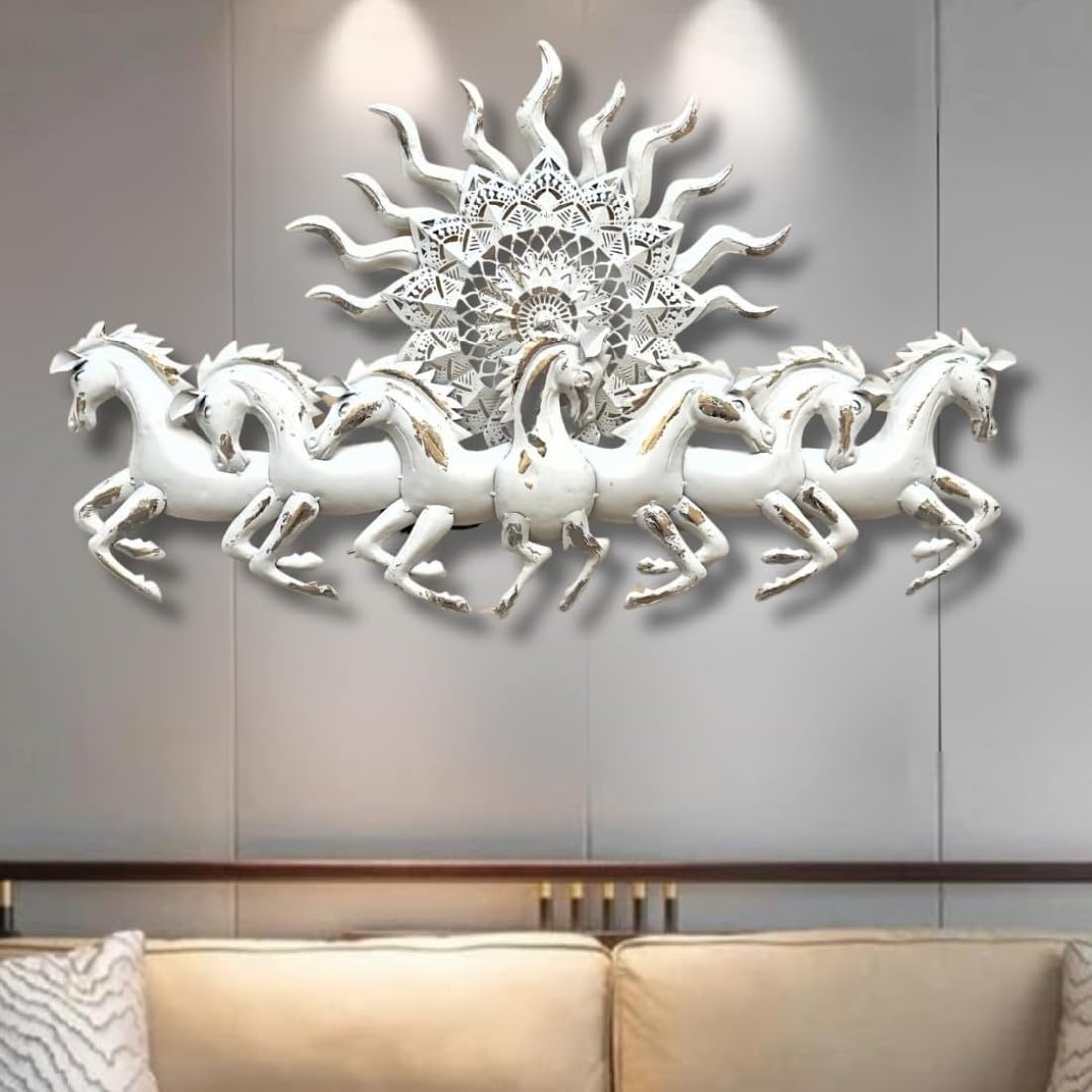 horses metal wall decor