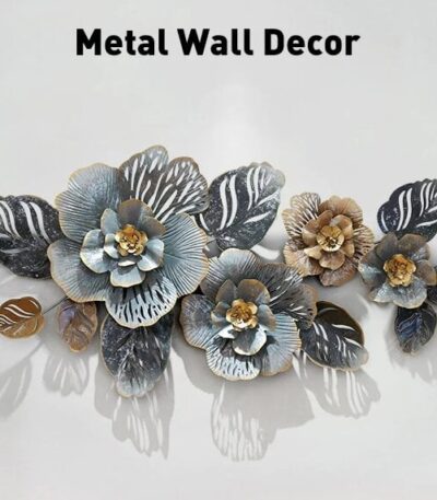 grey rose metal decor