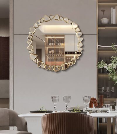 triangle frame mirror