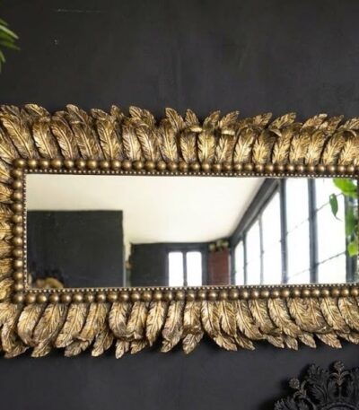 Rectangle feather Mirror