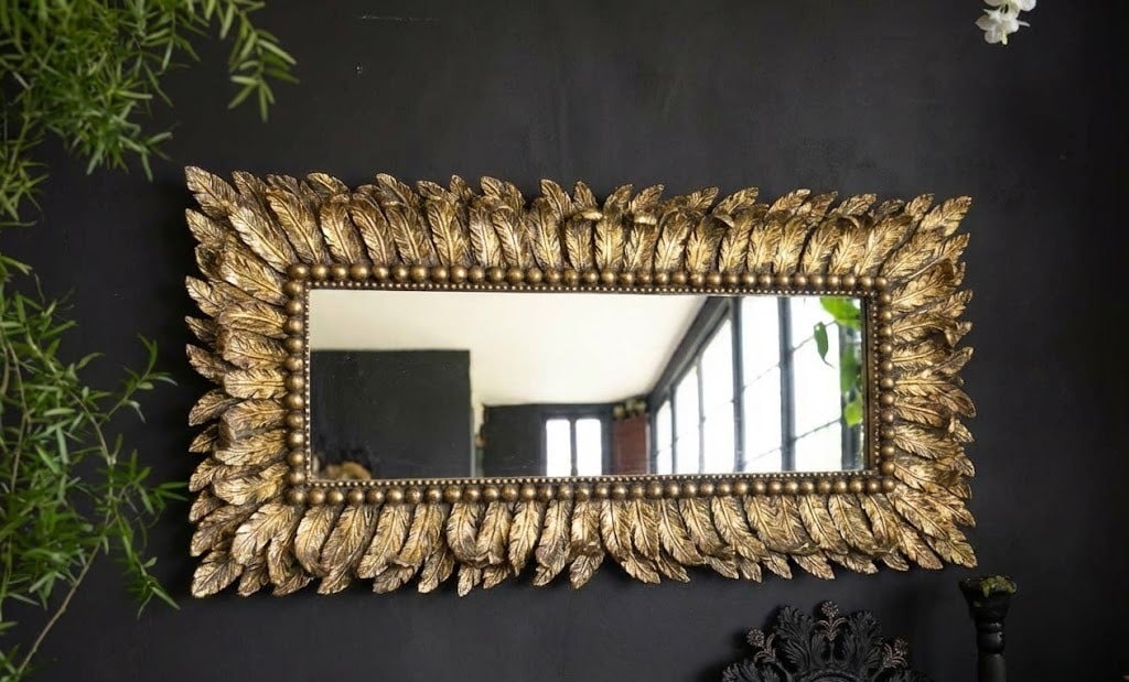 Rectangle feather Mirror