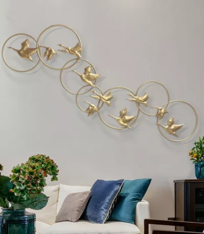 wrought Iron Birds flying