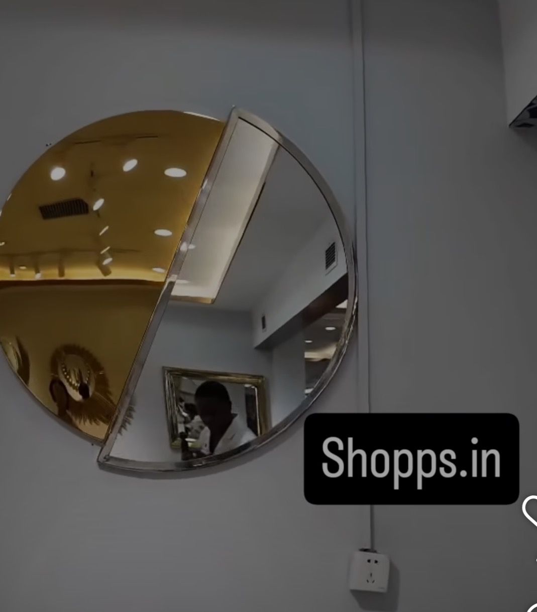 Golden silver Mirror