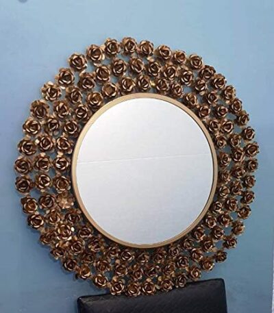 metal rose mirror