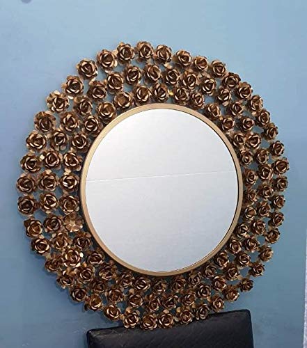 metal rose mirror