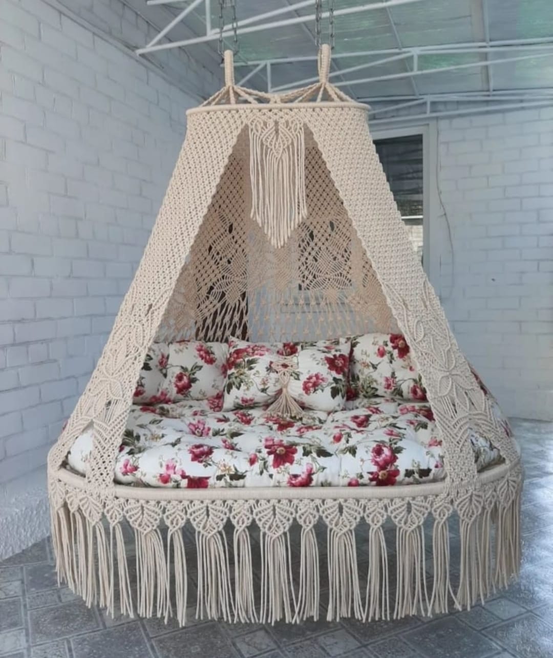 Macrame hammock