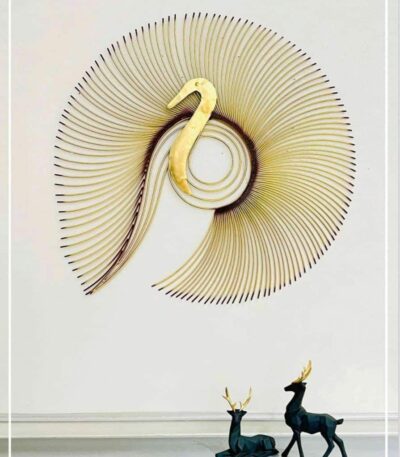 led peacock wall decor